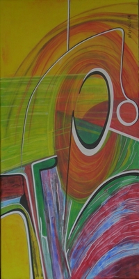 Composition  l'ovale ouvert n2